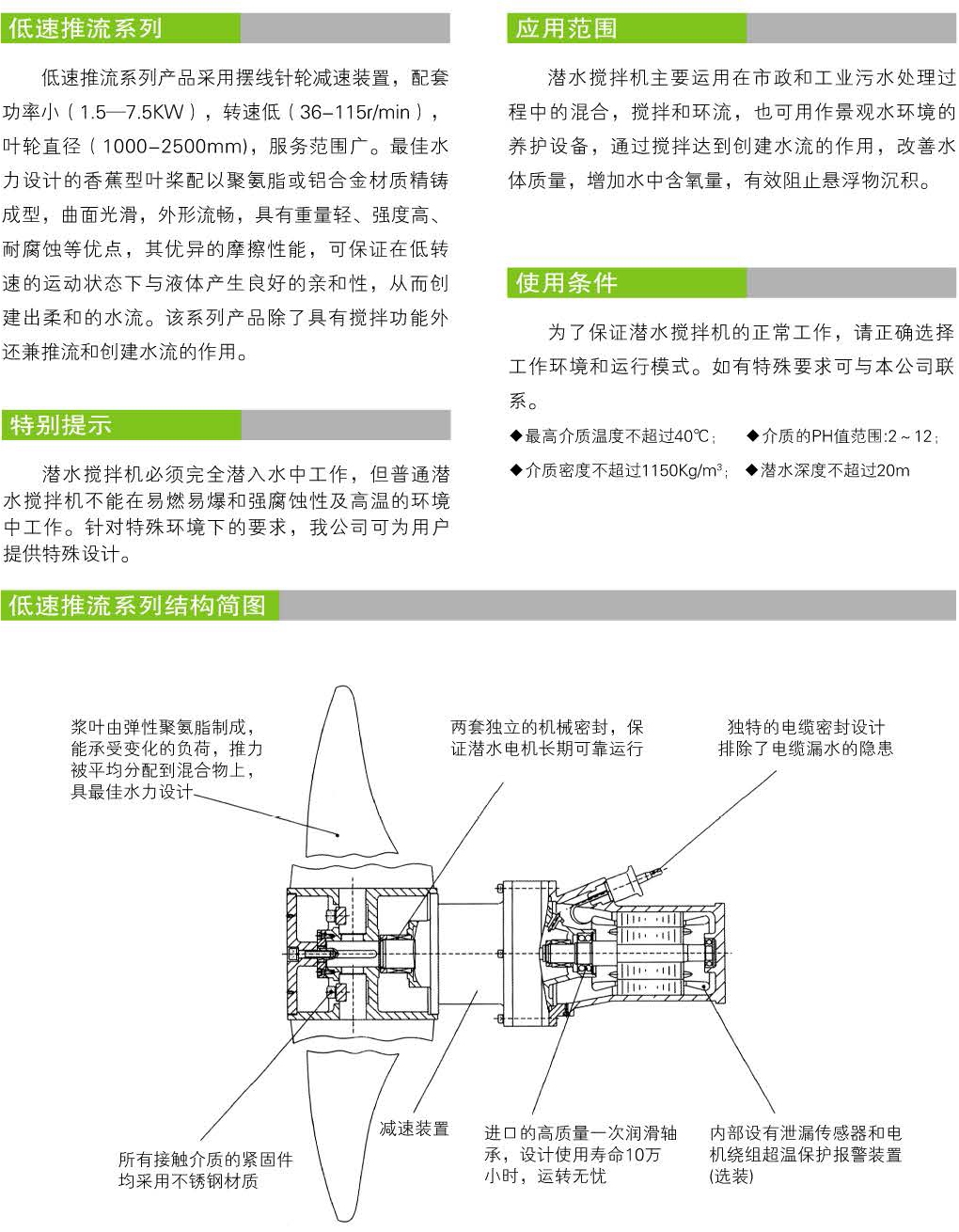 潜水搅拌器结构图